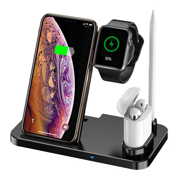 3-in-1 wireless charger folding fast wireless charging watch phone headphones