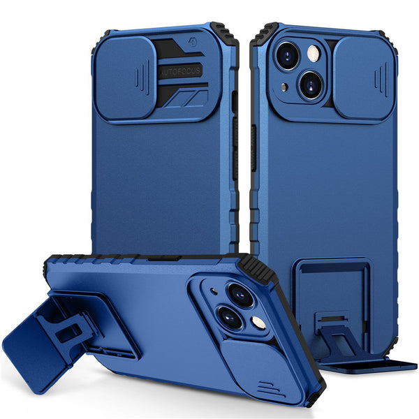2 in 1 Design Sliding Lens Phone Cases For iPhone