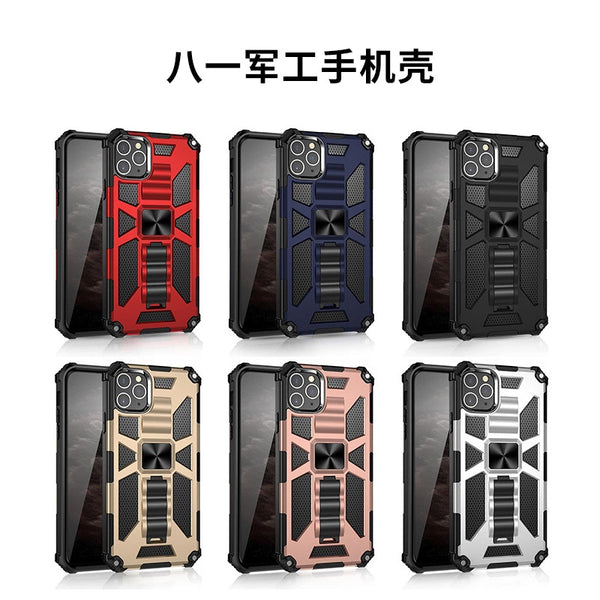 Hybrid 2 in 1 hidden New Arrival Shockproof kickstand phone case For iPhone 6-14 Pro Max