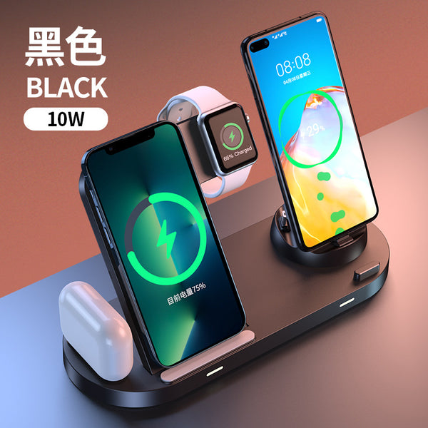6-in-1 wireless charger mobile phone watch headphones