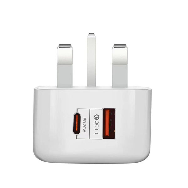 20W Fast Charge Dual USB Adapter Charging Plug